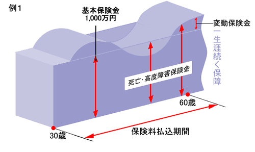 変額保険図解説明