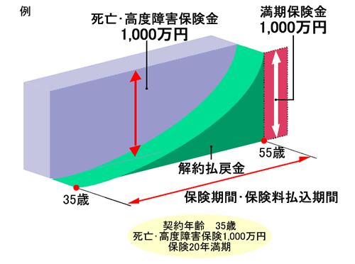 養老保険図解説明